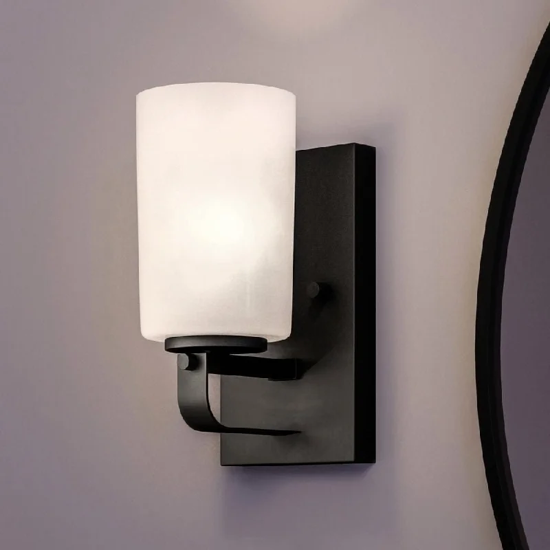 Color - Tunable Industrial Lighting for Special ApplicationsUHP4112 Modern Wall Sconce 8''H x 4.5''W, Midnight Black Finish, Broome Collection Color - Tunable Industrial Lighting for Special ApplicationsUHP4112 Modern Wall Sconce 8''H x 4.5''W, Midnight Black Finish, Broome Collection