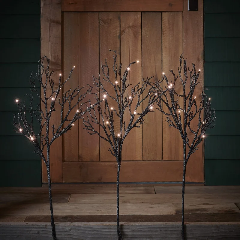 String Lights for Wedding Receptions3 Black Branch Halloween Garden Stake Lights