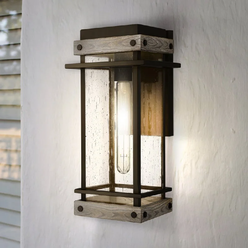 Industrial Lighting for Printing Press FacilitiesUQL1931 Modern Farmhouse Outdoor Wall Sconce, 15.5''H x 7.5''W x 8.5''D, Matte Black Finish, Munich Collection Industrial Lighting for Printing Press FacilitiesUQL1931 Modern Farmhouse Outdoor Wall Sconce, 15.5''H x 7.5''W x 8.5''D, Matte Black Finish, Munich Collection