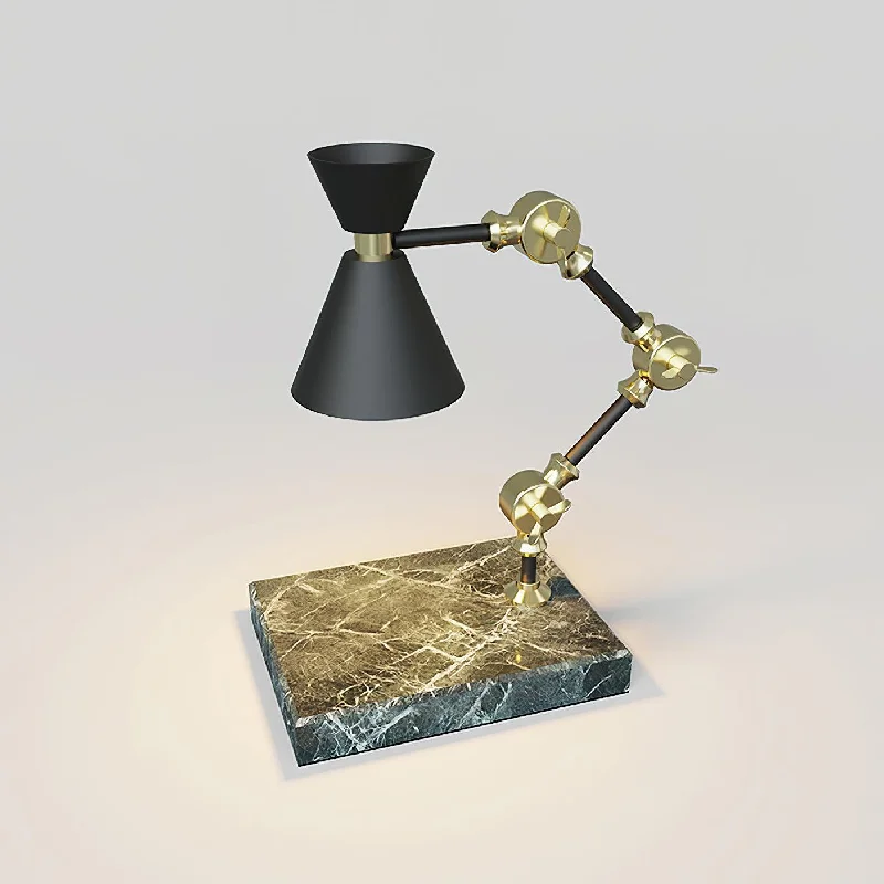 Brass & Black & Green Marble Base