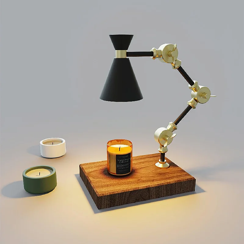 Brass & Black & Walnut Base