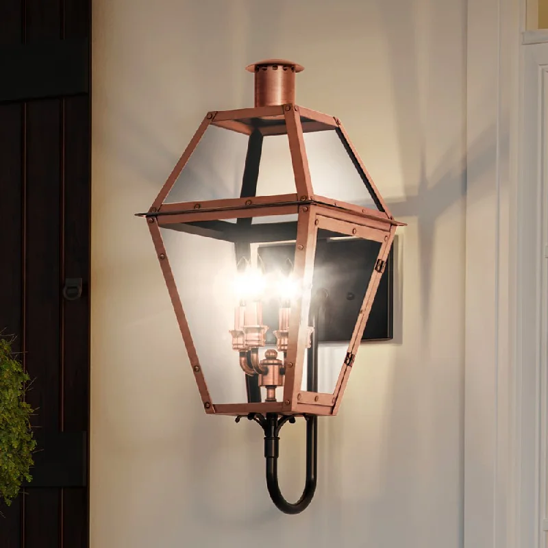 Industrial Wall - Mounted Lighting for Workshop WallsUQL1372 Historic Outdoor Wall Light, 29"H x 13.5"W, Rustic Copper Finish, Paris Collection Industrial Wall - Mounted Lighting for Workshop WallsUQL1372 Historic Outdoor Wall Light, 29"H x 13.5"W, Rustic Copper Finish, Paris Collection