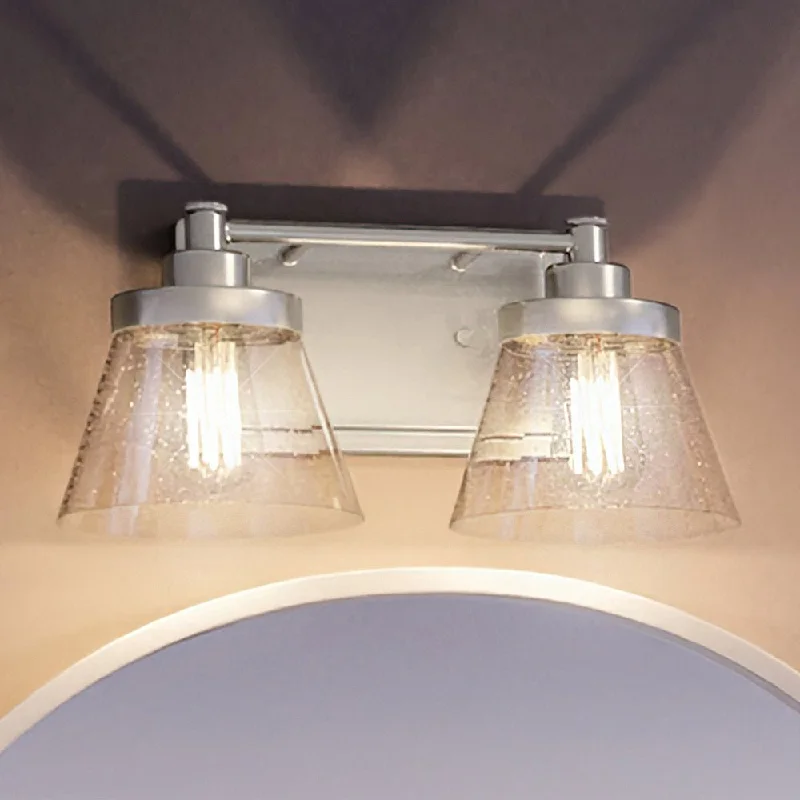 Explosion - Proof Industrial Lighting for Hazardous LocationsUHP3990 Traditional Bath Light 7.75''H x 15.5''W, Brushed Nickel Finish, Pawtucket Collection Explosion - Proof Industrial Lighting for Hazardous LocationsUHP3990 Traditional Bath Light 7.75''H x 15.5''W, Brushed Nickel Finish, Pawtucket Collection
