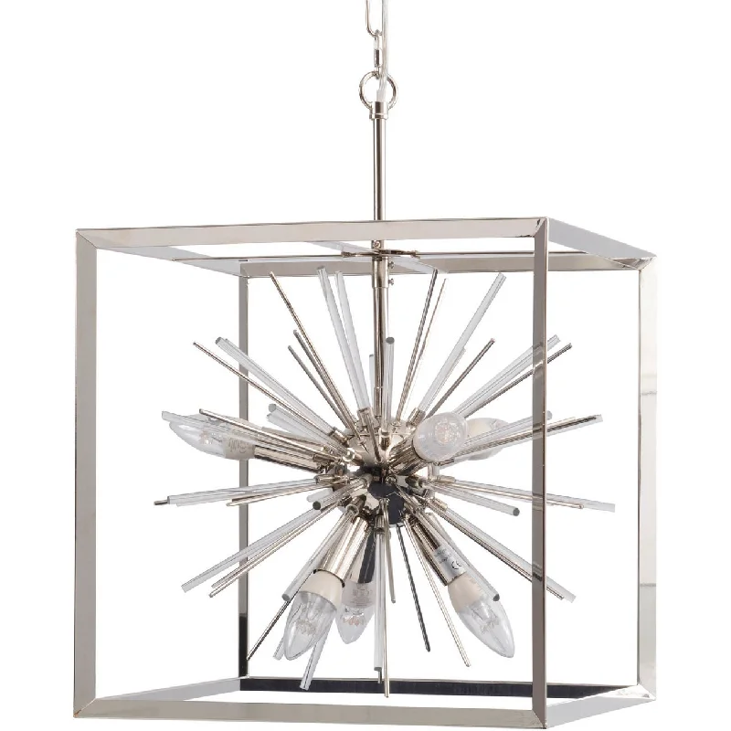 Silver Starburst Hanging Light - Small/Large