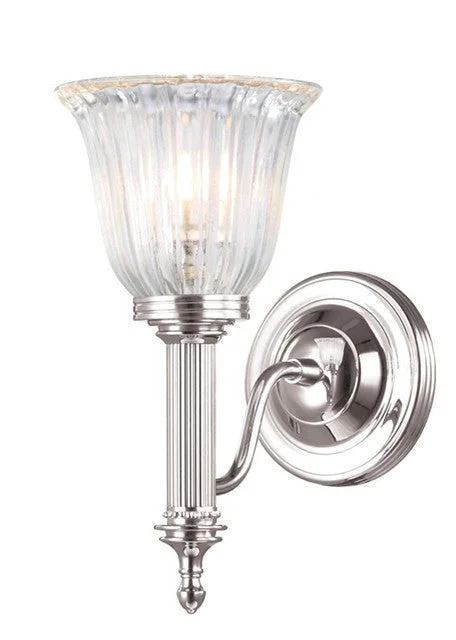 fabric wall lamps with a linen shade for a relaxed and breathable atmosphereCatford Bathroom Single Wall Light Polished Nickel - ID 3203 fabric wall lamps with a linen shade for a relaxed and breathable atmosphereCatford Bathroom Single Wall Light Polished Nickel - ID 3203