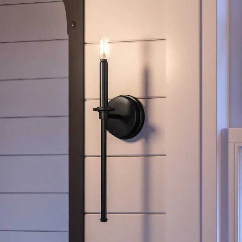Color - Tunable Industrial Lighting for Special ApplicationsUHP4236 Contemporary Wall Sconce 16.625''H x 5.75''W, Midnight Black Finish, Parkes Collection