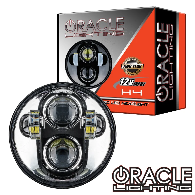 ORACLE 5.75" 40W Replacement LED Headlight - Chrome Bezel