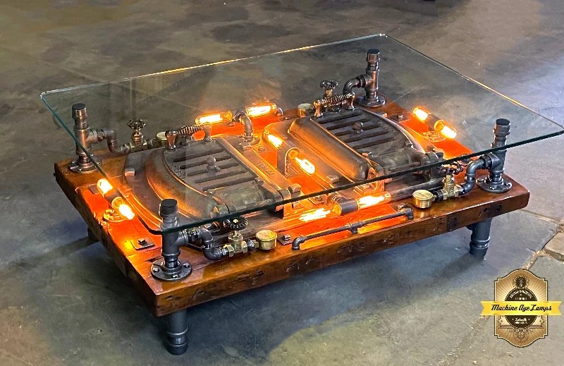 Industrial Flood Lighting for Outdoor Loading DocksSteampunk Industrial Barnwood Coffee Table / Machine Age Lamps / Steam Gauge / Boiler Door / Table #4132 Industrial Flood Lighting for Outdoor Loading DocksSteampunk Industrial Barnwood Coffee Table / Machine Age Lamps / Steam Gauge / Boiler Door / Table #4132
