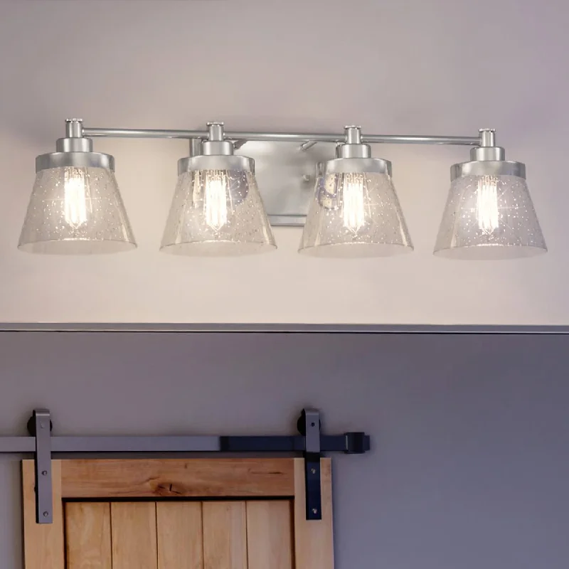 Industrial Wall - Mounted Lighting for Workshop WallsUHP3992 Traditional Bath Light 7.75''H x 33.5''W, Brushed Nickel Finish, Pawtucket Collection Industrial Wall - Mounted Lighting for Workshop WallsUHP3992 Traditional Bath Light 7.75''H x 33.5''W, Brushed Nickel Finish, Pawtucket Collection