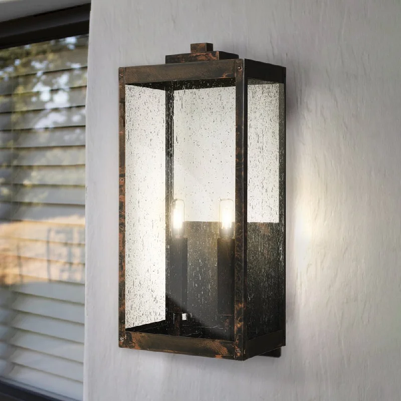 Corrosion - Resistant Industrial Lighting for Coastal FactoriesUQL1894 Modern Farmhouse Outdoor Wall Sconce, 22.75''H x 9.00''W x 10.25''D, Industrial Bronze Finish, Quincy Collection Corrosion - Resistant Industrial Lighting for Coastal FactoriesUQL1894 Modern Farmhouse Outdoor Wall Sconce, 22.75''H x 9.00''W x 10.25''D, Industrial Bronze Finish, Quincy Collection