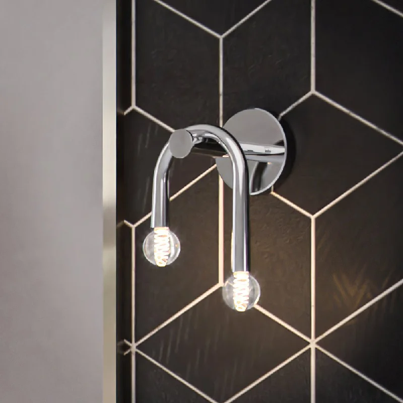 Low - Bay Industrial Lighting Fixtures for Small FactoriesULB2213 Mid-Century Modern Wall Sconce, 10''H x 6''W, Brushed Nickel Finish, Kenmare Collection Low - Bay Industrial Lighting Fixtures for Small FactoriesULB2213 Mid-Century Modern Wall Sconce, 10''H x 6''W, Brushed Nickel Finish, Kenmare Collection