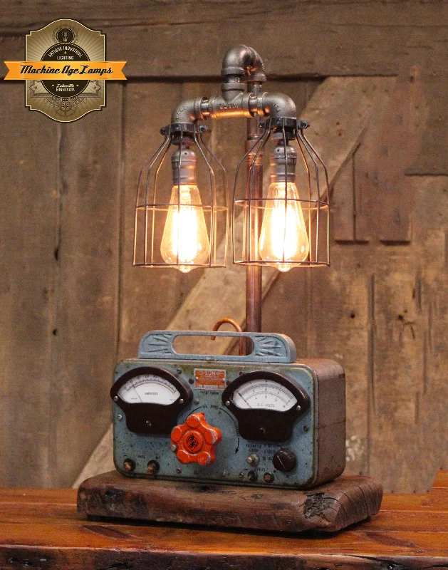 Adjustable Industrial Lighting for Flexible IlluminationSteampunk Industrial / Sun Automotive Meter / Charger / Chicago / Lamp #4238 Adjustable Industrial Lighting for Flexible IlluminationSteampunk Industrial / Sun Automotive Meter / Charger / Chicago / Lamp #4238