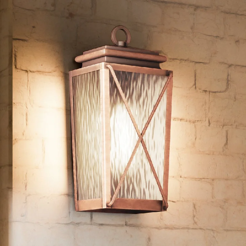 Industrial Wall - Mounted Lighting for Workshop WallsUHP1411 Vintage Outdoor Wall Sconce 21.5''H x 10''W, Antique Copper Finish, Buffalo Collection Industrial Wall - Mounted Lighting for Workshop WallsUHP1411 Vintage Outdoor Wall Sconce 21.5''H x 10''W, Antique Copper Finish, Buffalo Collection
