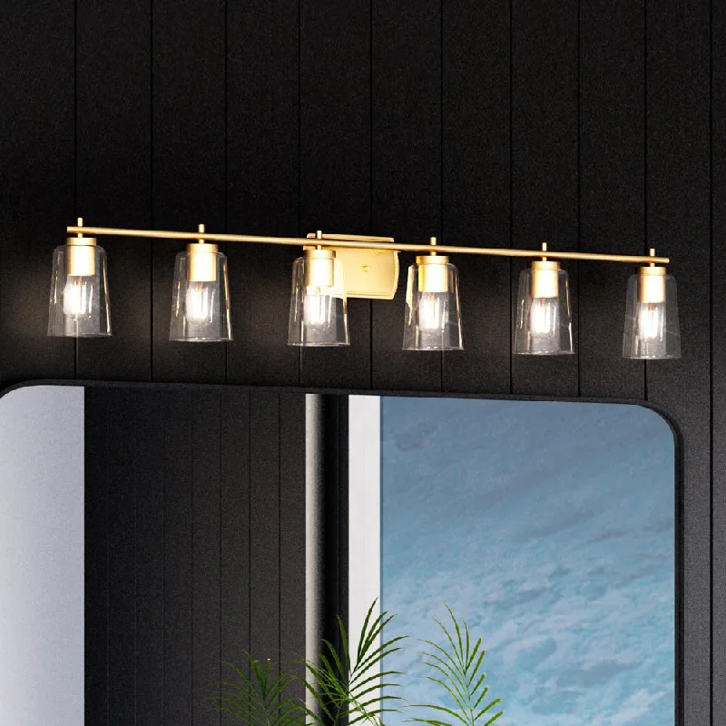Shock - Resistant Industrial Lighting for Vibrating Machinery AreasUHP4149 Traditional Bath Light 7.625''H x 48.5''W, Satin Gold Finish, Esperance Collection Shock - Resistant Industrial Lighting for Vibrating Machinery AreasUHP4149 Traditional Bath Light 7.625''H x 48.5''W, Satin Gold Finish, Esperance Collection