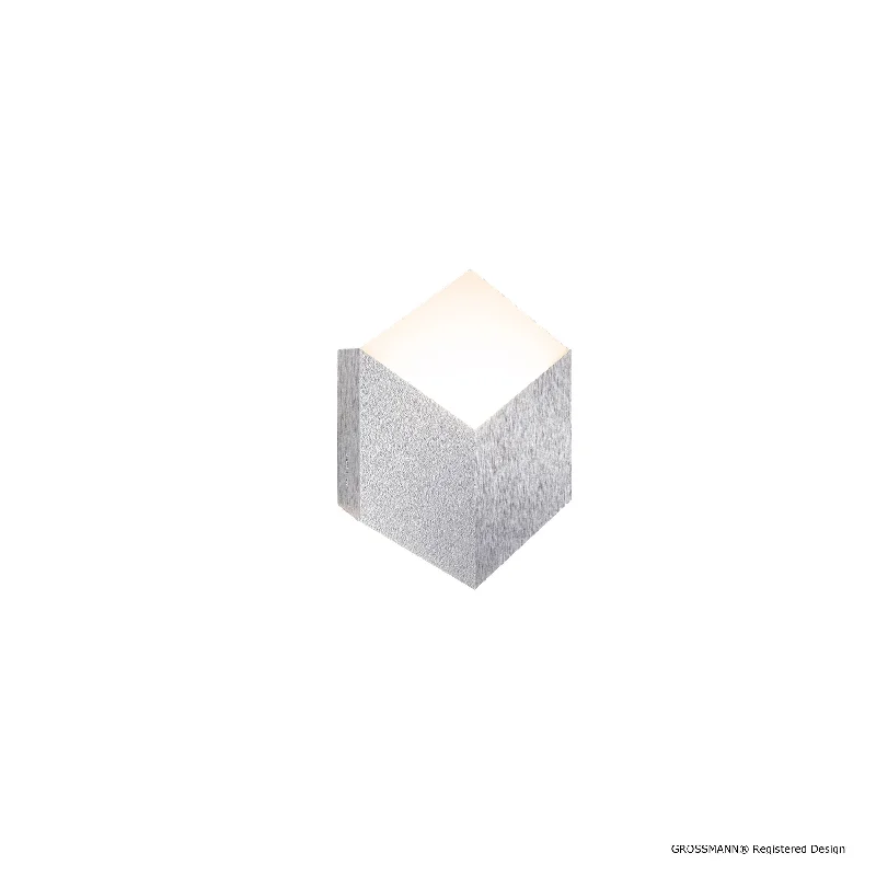 ceramic wall lamps with hand - painted designs for an artistic touchGrossmann Geo Small Wall Light In Aluminium - ID 6056 ceramic wall lamps with hand - painted designs for an artistic touchGrossmann Geo Small Wall Light In Aluminium - ID 6056