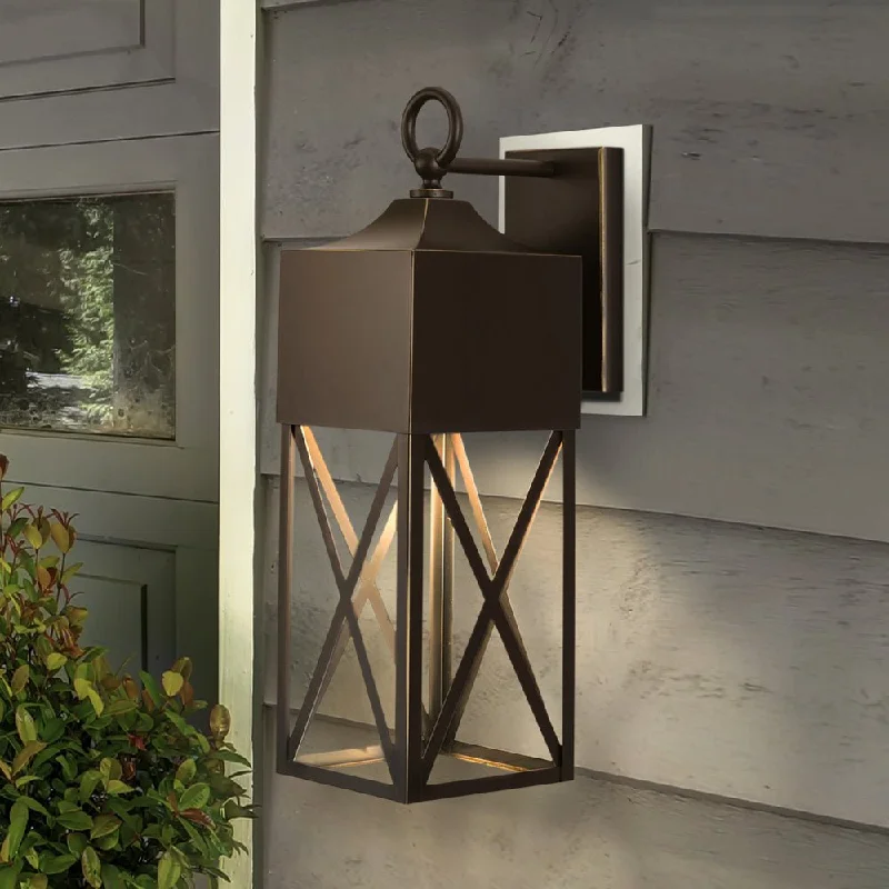Corrosion - Resistant Industrial Lighting for Coastal FactoriesUHP1563 Modern Farmhouse Outdoor Wall Sconce, 23-1/4''H x 9-1/2"W x 7''D, Antique Bronze Finish, Sunnybank Collection Corrosion - Resistant Industrial Lighting for Coastal FactoriesUHP1563 Modern Farmhouse Outdoor Wall Sconce, 23-1/4''H x 9-1/2"W x 7''D, Antique Bronze Finish, Sunnybank Collection