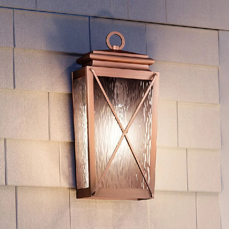 Industrial Area Lighting for Large Open SpacesUHP1410 Vintage Outdoor Wall Sconce 17.875''H x 8''W, Antique Copper Finish, Buffalo Collection Industrial Area Lighting for Large Open SpacesUHP1410 Vintage Outdoor Wall Sconce 17.875''H x 8''W, Antique Copper Finish, Buffalo Collection