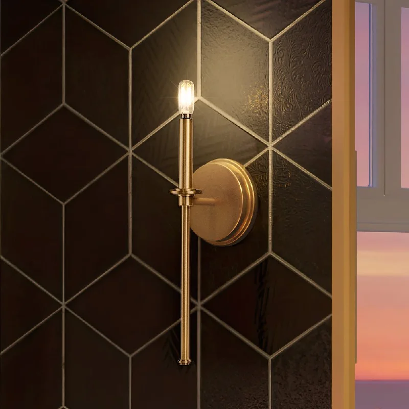 Industrial Emergency Lighting for Safety in FactoriesUHP4234 Contemporary Wall Sconce 16.625''H x 5.75''W, Olde Brass Finish, Parkes Collection Industrial Emergency Lighting for Safety in FactoriesUHP4234 Contemporary Wall Sconce 16.625''H x 5.75''W, Olde Brass Finish, Parkes Collection