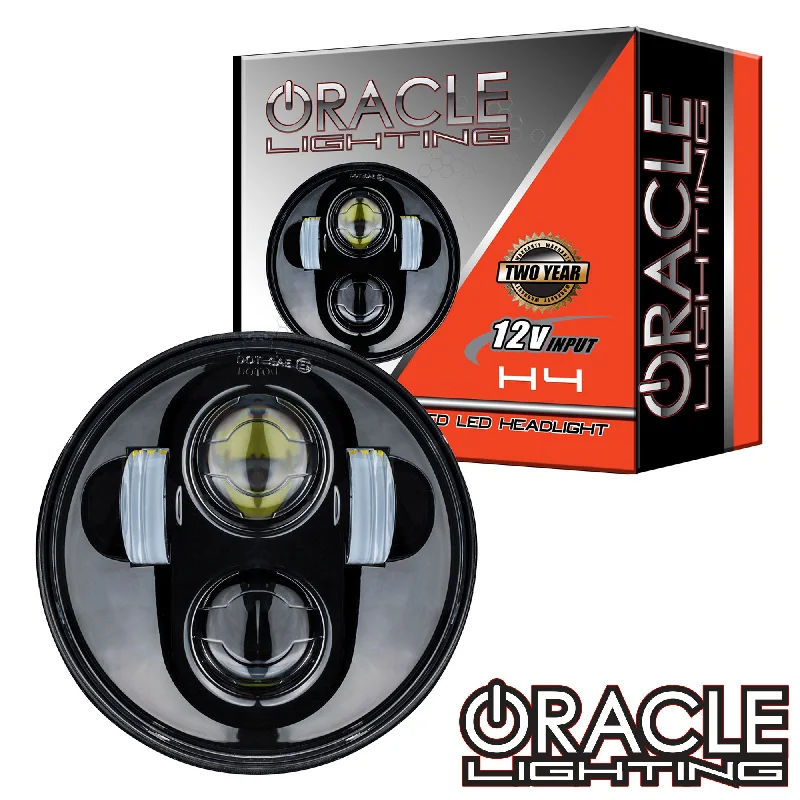 ORACLE 5.75" 40W Replacement LED Headlight - Black Bezel