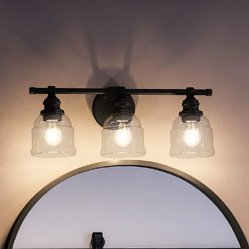 Industrial Emergency Lighting for Safety in FactoriesUHP4306 Vintage Bath Light 7.875''H x 21''W, Midnight Black Finish, Phoenix Collection Industrial Emergency Lighting for Safety in FactoriesUHP4306 Vintage Bath Light 7.875''H x 21''W, Midnight Black Finish, Phoenix Collection