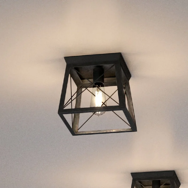 Industrial Wall - Mounted Lighting for Workshop WallsUHP3923 Industrial Ceiling Light 7.625''H x 9.5''W, Midnight Black Finish, Berkeley Collection Industrial Wall - Mounted Lighting for Workshop WallsUHP3923 Industrial Ceiling Light 7.625''H x 9.5''W, Midnight Black Finish, Berkeley Collection
