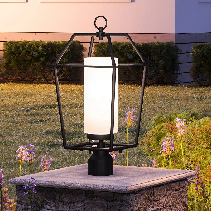 Industrial Emergency Lighting for Safety in FactoriesUHP1394 Minimalist Outdoor Post Light 21.125''H x 11''W, Midnight Black Finish, Chandler Collection Industrial Emergency Lighting for Safety in FactoriesUHP1394 Minimalist Outdoor Post Light 21.125''H x 11''W, Midnight Black Finish, Chandler Collection