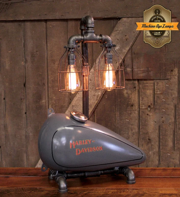 Industrial Lighting for Electronics ManufacturingSteampunk Industrial, Original Motorcycle HD Gas Tank Lamp #3112 Industrial Lighting for Electronics ManufacturingSteampunk Industrial, Original Motorcycle HD Gas Tank Lamp #3112