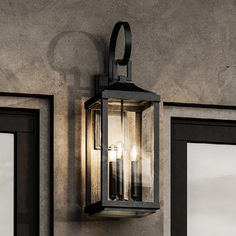 Industrial Lighting for Chemical PlantsUHP1404 Transitional Outdoor Wall Sconce 30.625''H x 9.5''W, Midnight Black Finish, Calderdale Collection Industrial Lighting for Chemical PlantsUHP1404 Transitional Outdoor Wall Sconce 30.625''H x 9.5''W, Midnight Black Finish, Calderdale Collection