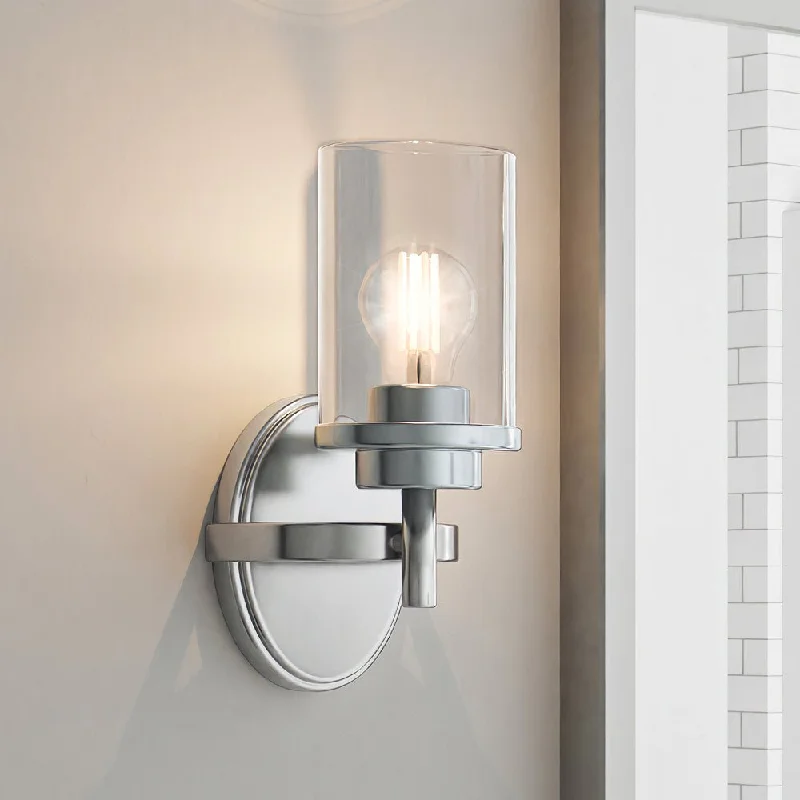 Industrial Lighting for Metal Fabrication ShopsULB2043 New Traditional Wall Sconce, 12''H x 5''W, Brushed Nickel Finish, Istria Collection Industrial Lighting for Metal Fabrication ShopsULB2043 New Traditional Wall Sconce, 12''H x 5''W, Brushed Nickel Finish, Istria Collection