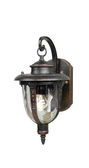 art deco wall lamps with geometric patterns for a retro - inspired bathroomPaddington Bronze Small Outdoor Wall Lantern - ID 5754