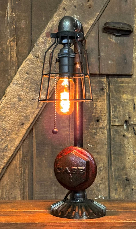 Durable Industrial Lighting for Harsh EnvironmentsSteampunk Industrial / Antique Case Tractor Wheel Hub / Gear / Lamp #4299 Durable Industrial Lighting for Harsh EnvironmentsSteampunk Industrial / Antique Case Tractor Wheel Hub / Gear / Lamp #4299