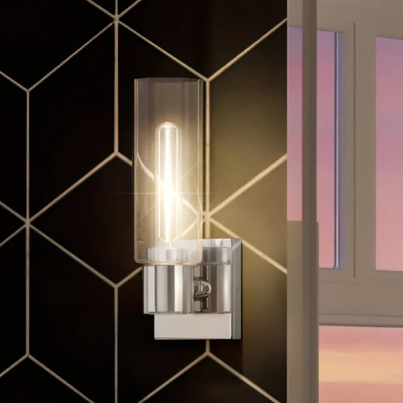 Energy - Efficient Industrial Lighting for Cost - SavingsUHP4056 Cosmopolitan Wall Sconce 12.625''H x 5''W, Polished Chrome Finish, Tustin Collection Energy - Efficient Industrial Lighting for Cost - SavingsUHP4056 Cosmopolitan Wall Sconce 12.625''H x 5''W, Polished Chrome Finish, Tustin Collection