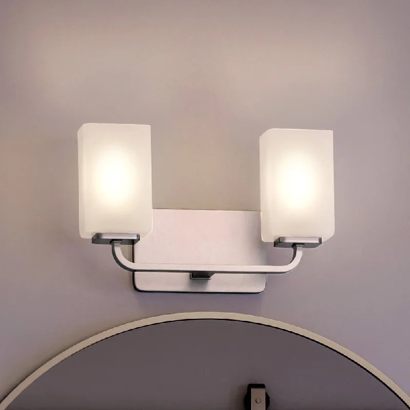 Industrial Area Lighting for Large Open SpacesUHP4321 Contemporary Bath Light 8.5''H x 13.5''W, Brushed Nickel Finish, Louisville Collection Industrial Area Lighting for Large Open SpacesUHP4321 Contemporary Bath Light 8.5''H x 13.5''W, Brushed Nickel Finish, Louisville Collection