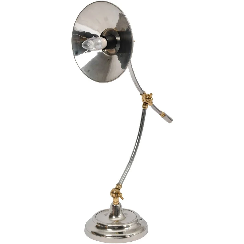Haku Adjustable Table Lamp -  Brass & Steel Finish