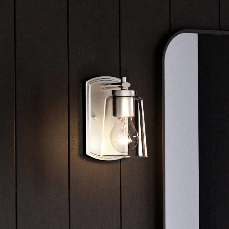 Industrial Lighting for Furniture FactoriesUHP4140 Traditional Wall Sconce 7.75''H x 4.5''W, Brushed Nickel Finish, Esperance Collection Industrial Lighting for Furniture FactoriesUHP4140 Traditional Wall Sconce 7.75''H x 4.5''W, Brushed Nickel Finish, Esperance Collection