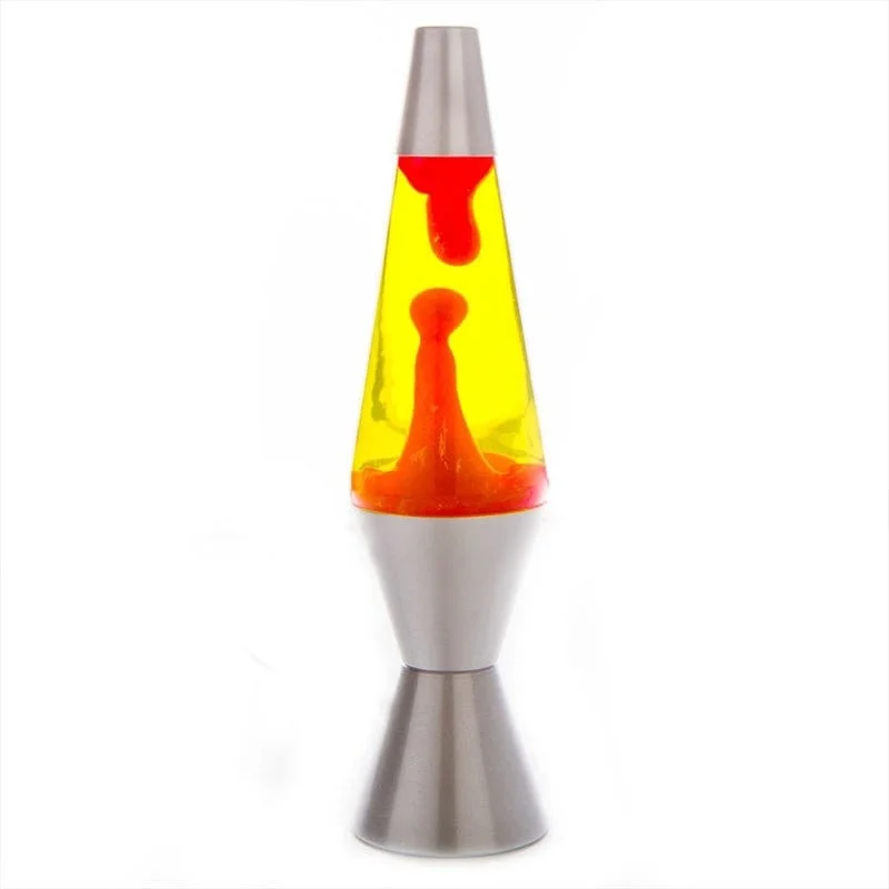 Lava Lamps for Man Caves and She ShedsSilver/Red/Yellow Diamond Motion Lamp