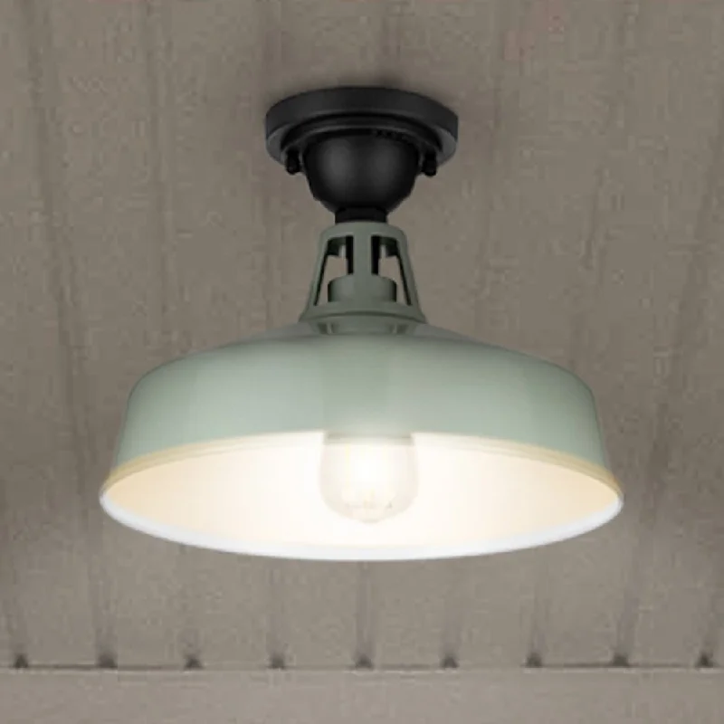 Industrial Lighting for Food Processing FactoriesUHP1496 Industrial Outdoor Ceiling Light, 9-1/2''H x 13-1/4"W x 13-1/4''D, Pistachio Finish, Gary Collection Industrial Lighting for Food Processing FactoriesUHP1496 Industrial Outdoor Ceiling Light, 9-1/2''H x 13-1/4"W x 13-1/4''D, Pistachio Finish, Gary Collection