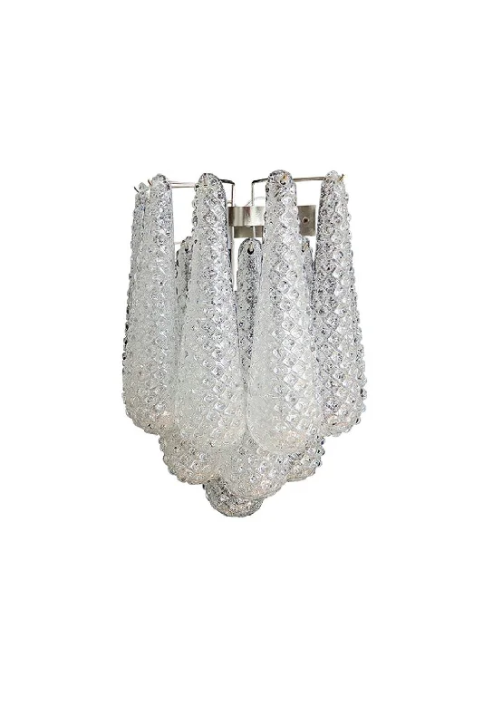 industrial style wall lamps with exposed bulbs for urban loftsMurano Petals White Wall Light