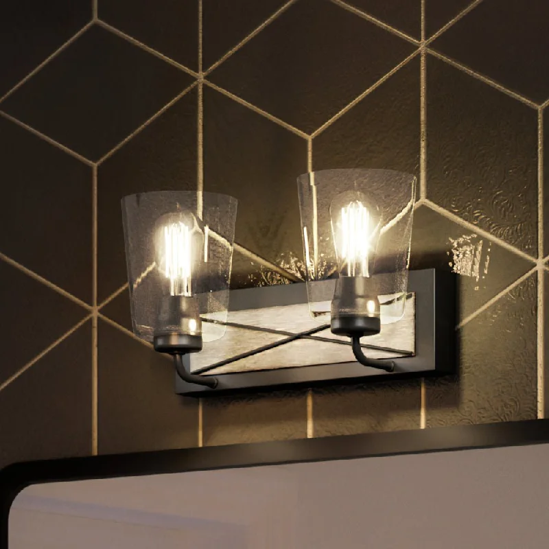 Industrial Lighting for Textile MillsUHP3903 Farmhouse Bath Light 8.25''H x 14.75''W, Charcoal Finish, Berkeley Collection Industrial Lighting for Textile MillsUHP3903 Farmhouse Bath Light 8.25''H x 14.75''W, Charcoal Finish, Berkeley Collection