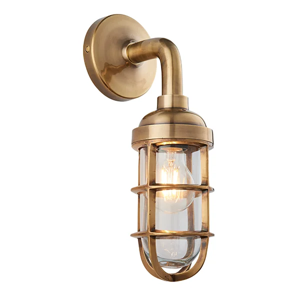 ceramic wall lamps with hand - painted designs for an artistic touchShandwick Burnished Brass Industrial Style Wall Light - ID 9651 ceramic wall lamps with hand - painted designs for an artistic touchShandwick Burnished Brass Industrial Style Wall Light - ID 9651