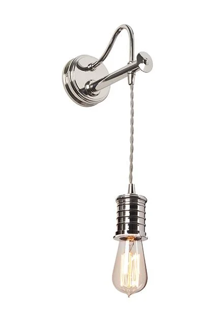 fabric wall lamps with a linen shade for a relaxed and breathable atmosphereArgent Polished Nickel Wall Light - ID 6306 fabric wall lamps with a linen shade for a relaxed and breathable atmosphereArgent Polished Nickel Wall Light - ID 6306