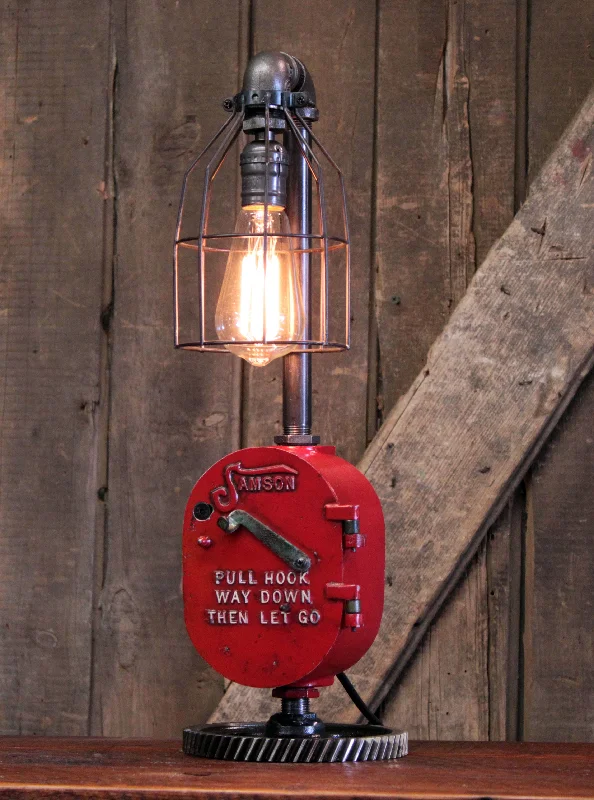 Industrial Lighting for Food Processing FactoriesSteampunk Industrial Machine Age Lamp / Fireman / Police / Antique Call box / Alarm / Lamp #4520