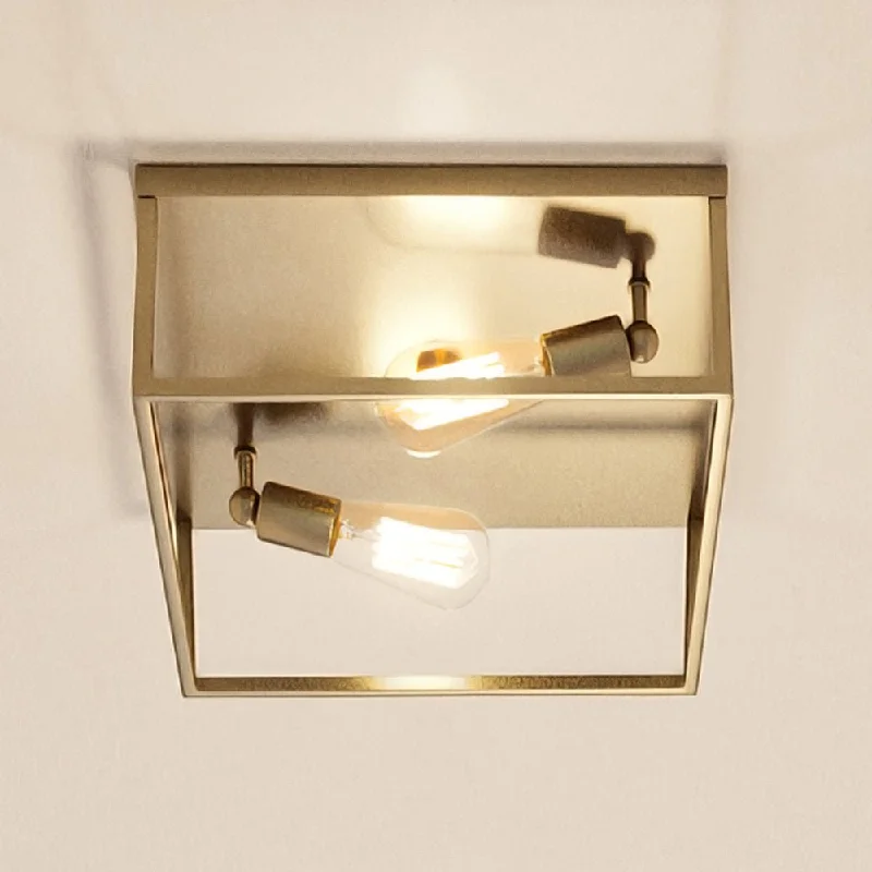 Industrial Lighting for Printing Press FacilitiesUHP4031 Modern Ceiling Light 4.5''H x 12''W, Satin Gold Finish, Singleton Collection Industrial Lighting for Printing Press FacilitiesUHP4031 Modern Ceiling Light 4.5''H x 12''W, Satin Gold Finish, Singleton Collection