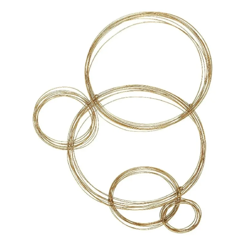 Golden Bubbles Wall Decor