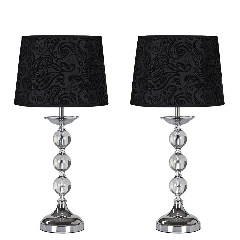 Lava Lamps for Donut Shops to Add a Fun ElementDarling Bedside Lamp - Black - Set of 2