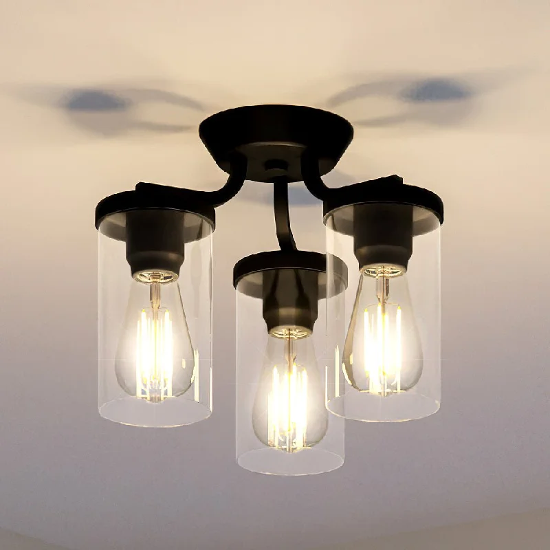Industrial Lighting for Pharmaceutical ManufacturingUHP4367 Contemporary Ceiling Light 10.5''H x 13''W, Midnight Black Finish, Mesa Collection Industrial Lighting for Pharmaceutical ManufacturingUHP4367 Contemporary Ceiling Light 10.5''H x 13''W, Midnight Black Finish, Mesa Collection