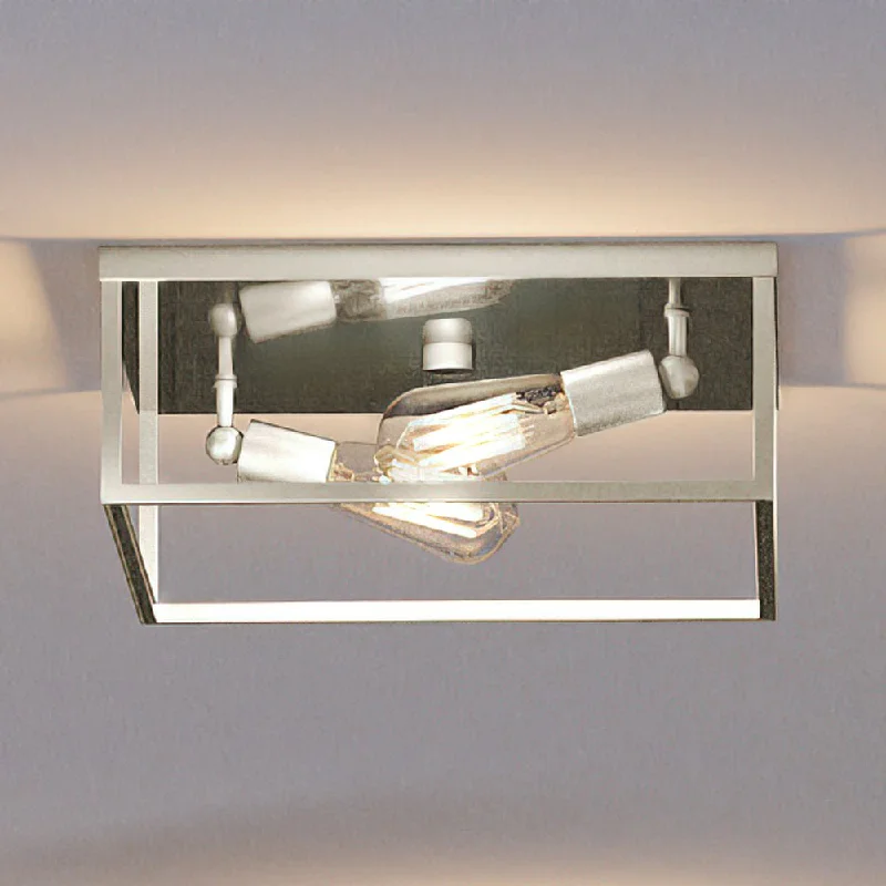 Industrial Lighting for Electronics ManufacturingUHP4030 Modern Ceiling Light 4.5''H x 12''W, Brushed Nickel Finish, Singleton Collection Industrial Lighting for Electronics ManufacturingUHP4030 Modern Ceiling Light 4.5''H x 12''W, Brushed Nickel Finish, Singleton Collection