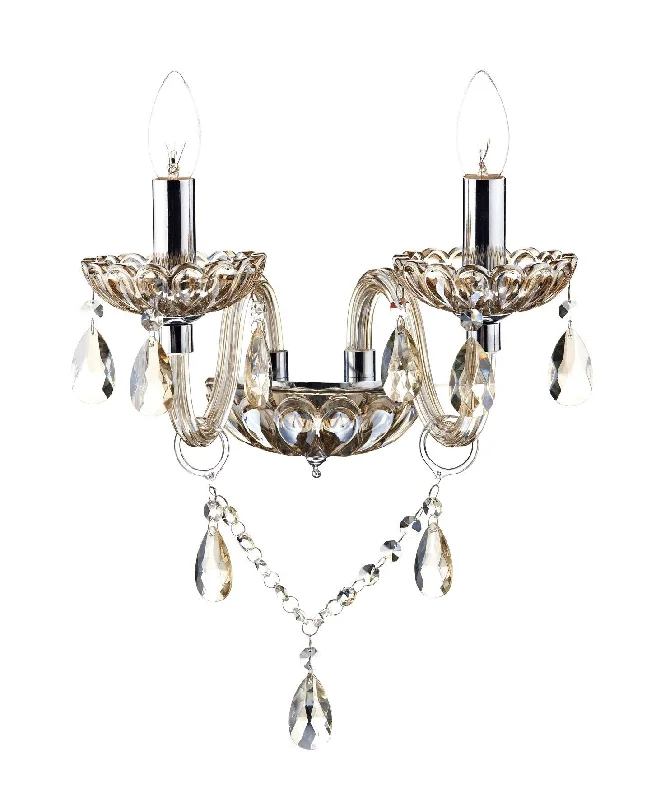 bohemian wall lamps with colorful glass for an eclectic hallwayVictoria Champagne Gold Double Wall Light - ID 2479 bohemian wall lamps with colorful glass for an eclectic hallwayVictoria Champagne Gold Double Wall Light - ID 2479