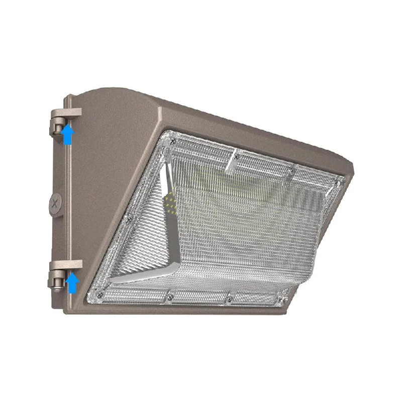 Industrial Wall - Mounted Lighting for Workshop WallsG GJIA® 60W LED Wall Pack Light: Dusk-to-Dawn Photocell Feature