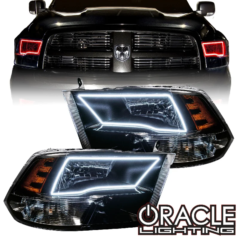 ORACLE Lighting 2009-2018 RAM 1500 Sport Pre-Assembled Headlights - Black Housing